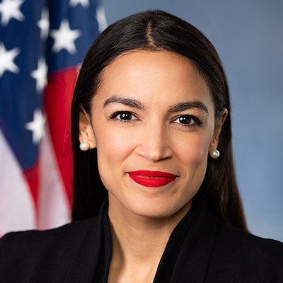 Which office will AOC announce a run for by the end of 2027?